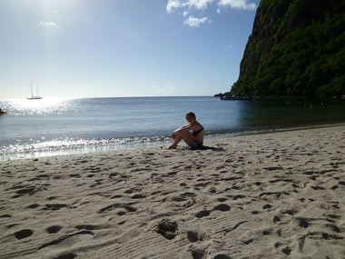 Sunny St Lucia Beach