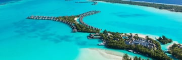 St. Regis Bora Bora Resort, Aerial View of Resort
