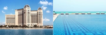The St. Regis Doha Hotel Exterior and Olympic Sized Pool