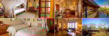 Stanley Safari Lodge, Selection of Chalet Interiors and Exteriors