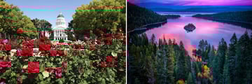 Sacramento State Capitol & Lake Tahoe