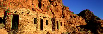 Stone cabins in the Valley of Fire, Nevada