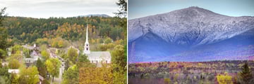 Stowe in Vermont & The White Mountains in New Hampshire