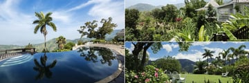 Pool, Mountain Views and the Garden at Strawberry Hill 