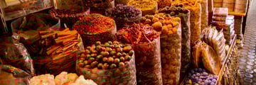 Street market spices
