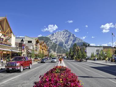 Street view of Banff Avenue