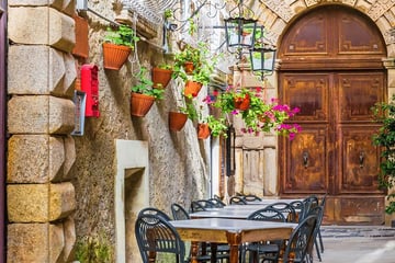 Views of the streets in Positano, Amalfi Coast, Italy