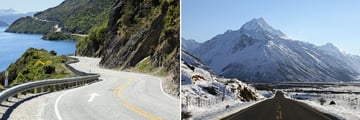 Stunning Road Scenery on the South Island of New Zealand