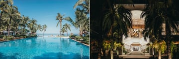 The pool and gardens at Sugar Beach