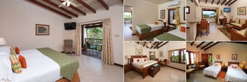 Sugar Cane Club Hotel & Spa, (clockwise from left): Garden View Room, Ocean View Room, Ocean View Living Room, Penthouse Guestroom and Penthouse Master Bedroom