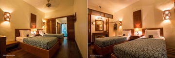 The twin rooms at Sukau Rainforest Lodge