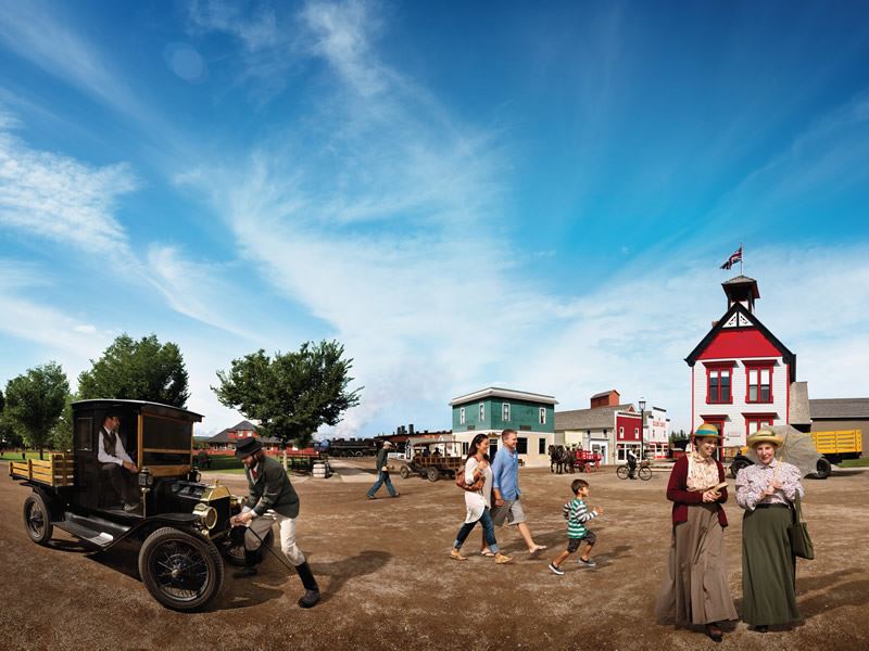 Summer day at Heritage Park, Calgary