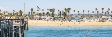 Newport Beach in the summer