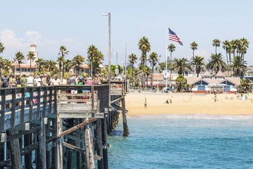 Newport Beach in the summer