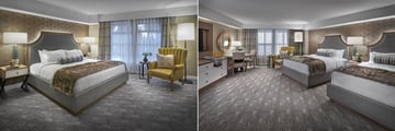 Sun Peaks Grand Hotel, King Bed and Two Queen Beds Accommodation for All Room Types