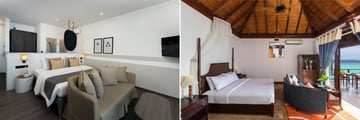 Beach Pavilion and Deluxe Water Villa at Sun Siyam Olhuveli Maldives