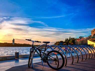 Sunrise over Lake Burley Griffin, Canberra