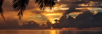Sunset at Aitutaki