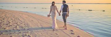 Mauritius beach wedding at Lux Morne