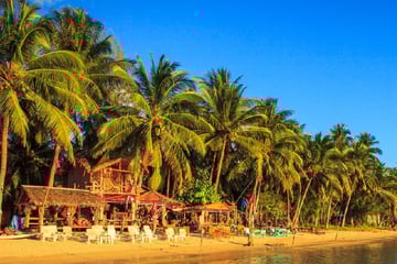 Beautiful sunset over Koh Phangan