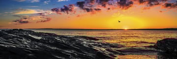 Sunset over Rhode Island