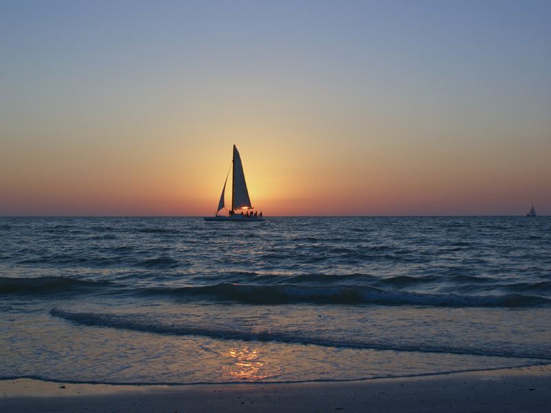 Sunset sailing in Clearwater