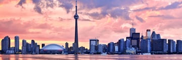 Sunset over Toronto, Ontario