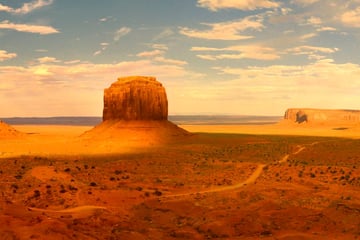 Sunset over Monument Valley