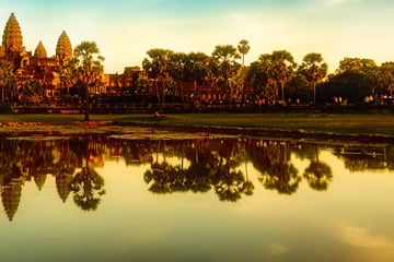 Sunset views of Angkor Wat