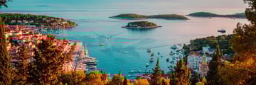 Sunset views of Hvar