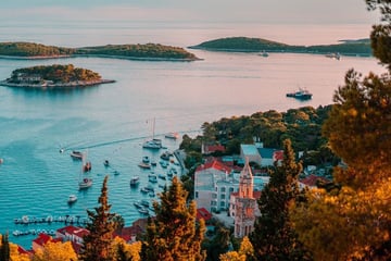Sunset views of Hvar