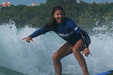 Surfing in Byron Bay