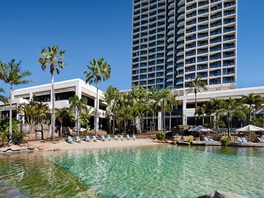 Lagoon pool beach
