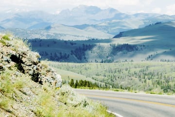 Sweeping roads through Grand Teton 