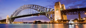 Sydney Harbour Bridge at night