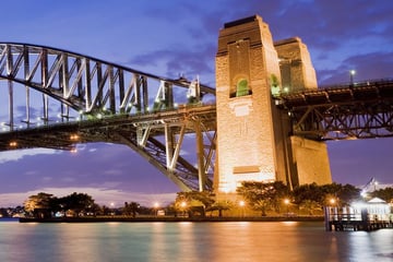 Sydney Harbour Bridge at night