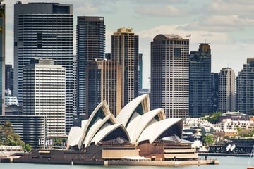 Skyline view of Sydney