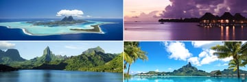 Gorgeous views of Bora Bora and Moorea