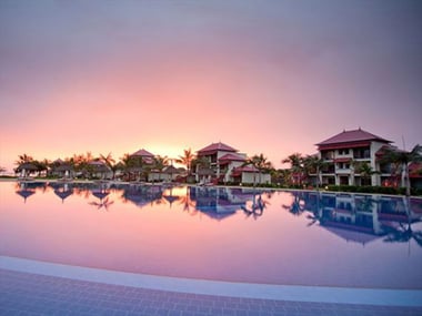 Tamassa Swimming pool at night