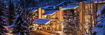 Tantalus Resort Lodge, Exterior of Lodge in Winter
