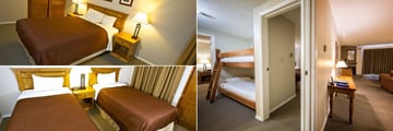 Tantalus Resort Lodge, Master Bedroom, Two Bedroom Bunk Bed Suite and Twin Beds