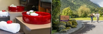 Te Waonui Forest Retreat, Amaia Luxury Spa Treatments and Cycling