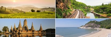 Chiang Mai, Kanchanaburi, Ayutthaya and Hua Hin