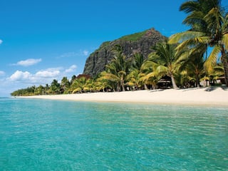 The beach at LUX* Le Morne