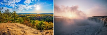 The Beautiful Scenery of Algonquin Park & Niagara Falls, Ontario
