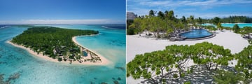 The Brando, Aerial View of Resort and Pool and Beach