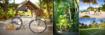 The Brando, Bikes (copyright The Brando), Naturalist Guides, Yoga and Tennis (both copyright The Brando)
