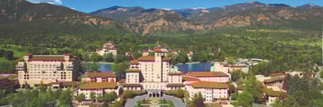 The stunning vista of The Broadmoor Resort