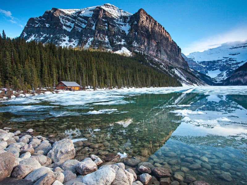 Canadian Rockies winter reflections