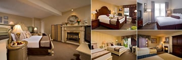 Cape Codder Resort, (clockwise from left): Chatham Suite, Courtyard King, Standard Room, Fireplace Room and Courtyard Double Room